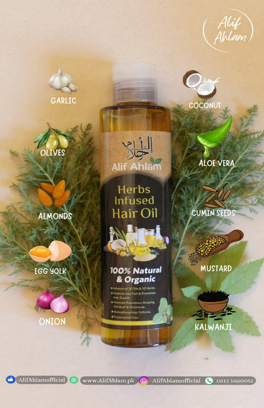 Alif Ahlam Herbs Infused Hair Oil