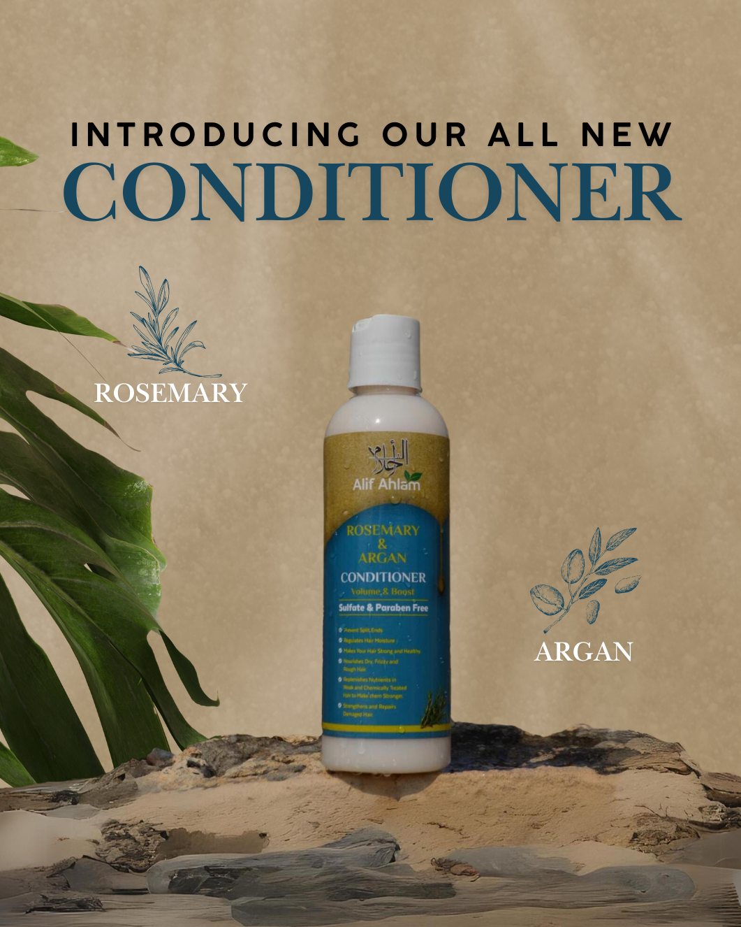 Alif Ahlam Rosemary & Argan Hair Conditioner